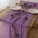 3pcs Lilac Gauze Rustic Cheesecloth Table Runner 120 Inch 10 FT for Wedding Baby Shower Bridal Shower Birthday Engagement Garden Outdoor Party Long Sheer Boho Decorations by CozyNest Decor