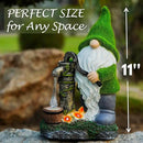 Water Pump Gnome Decorations for Yard/Lawn Outdoors Decor – Weatherproof Garden Statue – Fun Spring Summer Charming Gnomes Gifts for Women (Forest Green) and Home. by CozyNest Decor