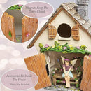 Meadow & Oak Fairy House Kit, Outdoor Fairy Garden Kit for Kids & Adults, Fairy Garden House with Doors That Open & Fairy Garden Accessories, Magical Fairy Garden Set Includes Adorable Accessories by GreenHaven Gardens