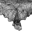 eZAKKA Halloween Table Cloth, Spider Webs Tablecloths Black Tablecloth Lace Fabric Table Cloths Spooky Cover for Rectangle Tables for Parties Gothic Halloween Home Decorations, 60x84 Inch by CozyNest Decor