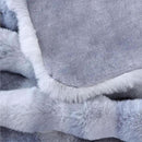 Tie-dye Blue Twin Cozy Faux Fur Blanket for Couch Bed Living Room 60x80 Furry Soft Fluffy Thick Warm Throw Blanket for Winter Home Gifts 860 GSM by CozyNest Decor