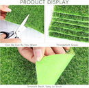Elcoho 6 Pieces Fake Grass for Crafts Fairy Garden 6 x 6 Inches Artificial Garden Grass for Miniature Ornament Dollhouse DIY Decoration by CozyNest Decor