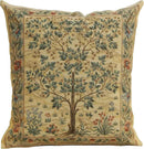 Charlotte Home Furnishings Throw Pillow Covers, Decorative Boho Pillow Covers for Couch, Light Tree of Life Square Cushion Cases 18x18 in, European Cotton Jacquard Woven for Cozy Bedroom Decor by CozyNest Decor