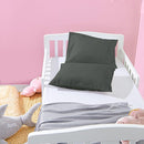 NTBAY 2 Pack Pillows with Microfiber Pillowcases, Soft Cotton Down Alternative 13x18 Zippered Pillow for Sleeping in Crib - Machine Washable - Breathable Travel Pillows, Dark Grey by TinyTreasures Baby Boutique