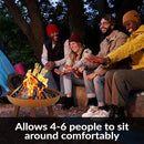 Sunnydaze 24-Inch Cast Iron Heavy-Duty Fire Pit for Outside - Wood-Burning Outdoor Fire Pit Bowl with Handles - Oxidized Finish