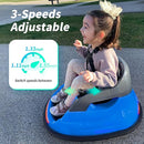 Baby Bumper Car, 6V Electric Kids Bumper Car for Toddlers with Remote Control, Bluetooth - Navy Blue by TinyTreasures Baby Boutique