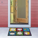 Gertmenian Peanuts Snoopy Coir Doormat - 2x3 Welcome Mat (2-Pack), Ideal for High Traffic Areas in Front Door, Garage, Entryway - House/Peanut Patch, 80003 by CozyNest Decor