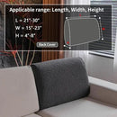 Couch Cushion Covers for Sectional Sofa, Stretch Soft Sofa Slipcovers Washable Wear-Resistant Universal Furniture Protector for Living Room(1 Piece Back Couch Cover, Dark Gray) by CozyNest Decor