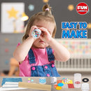 Twins Kaleidoscope Kit for Kids, FunKidz DIY Kaleidoscope Making Craft Kit with Prism Gift Optical Illusion Science Experiment Educational STEM Toy by TinyTreasures Baby Boutique