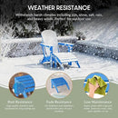 WestinTrends Outdoor Ottoman, Patio Adirondack Ottoman Foot Rest, All Weather Poly Lumber Folding Foot Stool for Adirondack Chair, Widely Used for Outside Porch Pool Lawn Backyard, Pacific Blue by CozyNest Decor
