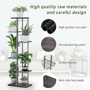Simple Trending Plant Stand Shelf Indoor Outdoor Waterproof, 6 Tier 7 Potted Heavy Duty Metal Tall Flower Holder for Multiple Corner Display by GreenHaven Gardens