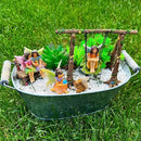 Mood Lab Fairy Garden - Accessories Kit with Miniature Figurines - Swing Set of 6 pcs - for Outdoor or House Decor by GreenHaven Gardens