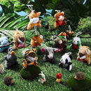 Zhanmai 100 Pcs Mini Plush Stuffed Animal Bulk Small Animal Toys Keychain Party Favors Easter Egg Stuff for Kids Birthday Valentine Carnival Classroom Prizes Gift Goodie Bag Filler (Forest Animals) by TinyTreasures Baby Boutique