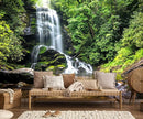 Waterfall Wallpaper Natural Landscape Lake Green Forest Wall Mural for Living Room Bedroom Dining Room Basement(Not Self-Adhesive) by TinyTreasures Baby Boutique