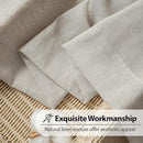 FMFUNCTEX Linen Sheer Curtains for Bedroom, Grey Curtains 84 inches Long for Living Room, Gray Farmhouse French Flax Blend Window Draperies, Rod Pocket 2 Panels Set by CozyNest Decor