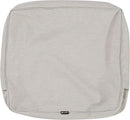 Classic Accessories Montlake Water-Resistant 25 x 22 x 4 Inch Patio Lounge Back Cushion, Heather Grey, Outdoor Loveseat Cushions by GreenHaven Gardens