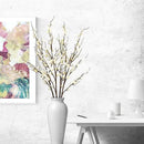 4Pcs Cherry Blossom Branches Artificial Flowers for Spring Summer Indoor Decoration,Faux Long Stem Artificial Flowers for Wedding Home Office Bedroom Party Table Centerpieces Decor(White) by CozyNest Decor