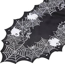 Chlophy Halloween Table Runner Black Spider Web Table Runner Gothic Embroidered for Kitchen Dining Halloween Décor Home Party Table Decoration 54in by CozyNest Decor