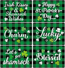 St. Patrick’s Day Placemats Set of 6 Buffalo Plaid Plastic Table Mats Lucky Shamrock Place Mats Blessed Holiday Table Decoration for Indoor Outdoor Party Kitchen Dining by CozyNest Decor