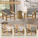 Mid-Century Accent Chair with Wide Armrest & Solid Wood Frame, Detachable and Washable Armchair, Modern Living Room Reading Chairs for Bedroom Sunroom Bedroom Balcony,Light Grey by CozyNest Decor