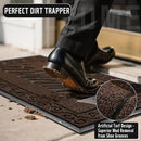 Yimobra Welcome Mat, Heavy Duty Sturdy Door Mats for Home Entrance Outdoor Indoor, Front Doormat for Outside Patio Floor Entry Porch Garage Office, Waterproof, Low Profile, 47 x 24, Coffee by CozyNest Decor