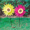 6pcs Sunflower Lawn Pinwheels Wind Spinners Large Windmill Pinwheel for Garden,Yard, Party Outdoor Decor (Sunflower Pinwheels) by GreenHaven Gardens