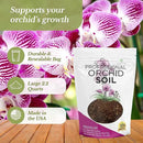 Orchid Soil Premium All Purpose Blend | Large 2.2 Quarts | Ready to Use for Orchids, Bromeliads, Epiphytic Plants | Lava, Calcined Clay and Pinebark | Made in USA by GreenHaven Gardens