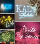 Custom Neon Sign, Custom LED Neon Sign Customizable for Business Salon Beauty Nail Studios Light Up Name Sign, Personalized Neon Light Suitable for Bar Bakeries Coffee Shop Decorations by CozyNest Decor