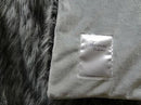 Exotic Siberian Husky Faux Faur Throw Blanket - Gray White Black Husky Fur - Gray Faux Fur Throw Blanket - Luxury Soft Faux Fur, Made in US, 16411 by CozyNest Decor