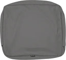 Classic Accessories Montlake Water-Resistant 21 x 20 x 4 Inch Patio Lounge Back Cushion, Light Charcoal Grey, Outdoor Loveseat Cushions by GreenHaven Gardens