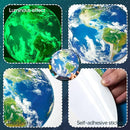 Glow in The Dark Earth for Ceiling, Luminous Planet Wall Sticker, Kids Bedroom Wall Decal, Sticky Fluorescence Earth, Gift for Boys and Girls (Green) by TinyTreasures Baby Boutique