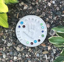 Large DIY Stepping Stone Kit, Handprint Stepping Stone, Mother's Day Gift, Footprint Stepping Stone (10 Inch + Stamp Set) by CozyNest Decor