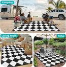 HEBE Outdoor Rug Waterproof 6x9, Reversible Plastic Straw Rug RV Camping Rug, Indoor Outdoor Patio Mat Clearance, Outside Carpet for Porch,Deck,Camper,Balcony,Backyard,Picnic by GreenHaven Gardens