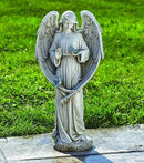 Joseph's Studio by Roman - Angel with Two Birds Statue, 20" H, Garden Collection, Resin and Stone, Decorative, Religious Gift, Home Outdoor and Indoor Decor, Durable, Long Lasting by GreenHaven Gardens