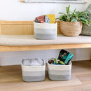 NaturalCozy Storage Cubes 9”x9”x7”Cotton Rope Woven Baskets for Organizing 3-Pack | 9 Inch Cube Storage Bin | Small Basket for Shelf Nursery, Pantry, Decorative Plant, Bathroom Closet, Toy Gift by TinyTreasures Baby Boutique