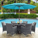10ft Outdoor Patio Umbrella - Table Umbrella Waterprool UV Protection, Sombrillas de Patio with Push Button Tilt&Crank, Sun Umbrella for Pool, Porch, Garden, Deck, Backyard(Sky Blue) by GreenHaven Gardens