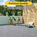 Marine Carpet,6 FT x 23 FT Smoke Gray Indoor Outdoor Carpet 0.2" Thick Boat Carpet with Water-Proof TPE Backing, Non-Slide Outdoor Marine Carpet Roll for Home, Patio, Porch, Deck by CozyNest Decor