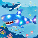 Cuteoy Light-up Singing Plush Shark LED Musical Stuffed Animal Adjustable Volume Lullaby Plushies Birthday Christmas Toy Gifts for Kids Toddler Girls, 13" by TinyTreasures Baby Boutique