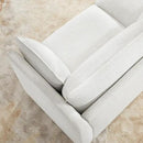 CHITA Sectional Modular Down Filled Coener Sofa, Comfty Feather V Shape Cloud Couch,FSC Certified V Shaped Couch for Living Room, 107 inch Width,4 Seat and 1 Middle Corner, Cream by CozyNest Decor