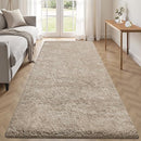 2x6 Runner Rug for Bedroom: Fluffy Shag Soft Washable Rugs Small Fuzzy Plush Indoor Carpet for Hallway Bedside Dorm Kids Girls Boys Room (Camel, 2'x6') by TinyTreasures Baby Boutique