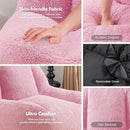 Homguava Bean Bag Chairs for Adults,Giant Beanbag Couch Adult Bean Bag Chair with Filler Included,Modern Lazy Sofa Comfy Chair for Living Room(Soft Pink) by CozyNest Decor