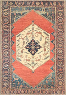 Keen Home Design 6x9 Rug - Machine Washable Area Rug with Non-Slip Backing, Ideal for Living Room, Dining Room, Bedroom - Vintage, Easy Clean, Durable, Low Pile Rug - (6' x 9') by CozyNest Decor