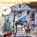 Ollny Outdoor String Lights 200LED 60FT, Cool White Connectable Plug in Fairy Light, 8 Modes Waterproof Timer Christmas Lights for Indoor Outside Bedroom House Party Wedding by GreenHaven Gardens