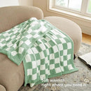 Joiedomi Twin Blanket for Couch, Sage Green Checkered Knitted Blankets Gifts for Women Mom Girls, Cozy Cute Soft Throw Home Room Decor Aesthetic Women Mothers Birthday Gifts 60x80 Inches by CozyNest Decor