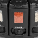 Kitchen Art Select-A-Spice Auto-Measure Pro Carousel 12 Compartments Spice Rack, Black 9.5 x 9.5 x 6.5 inches by CozyNest Decor