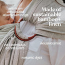 Nalakai Luxury Ring Sling Baby Carrier, Soft Linen Blend Baby Sling, Baby Wrap, Wear Your Little One Close to Your Heart, Comfort, Style by TinyTreasures Baby Boutique