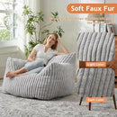 Giant Bean Bag Chairs for Adults with Filling Plush Fluffy Bean Bag Chairs for Teens with Armrests Comfy BeanBag Lazy Couch Sofa Chair for Bedroom Living Room Reading by CozyNest Decor