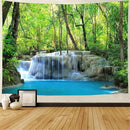 FENDROM Waterfall Tapestry Nature Stone River Forest Scenery Theme Print Landscape Jungle Wall Hanging for Living Room Party Beach Picnic Blankets Tablecloths Wall Decor by CozyNest Decor