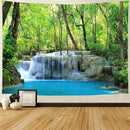 FENDROM Waterfall Tapestry Nature Stone River Forest Scenery Theme Print Landscape Jungle Wall Hanging for Living Room Party Beach Picnic Blankets Tablecloths Wall Decor by CozyNest Decor