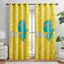 Dinosaur Blackout Curtains for Kids Room - 2 Panels, Each W52×L84, 100% Blackout, Thermal Insulated, Noise Reducing, Perfect for Kids Room and Nersury by TinyTreasures Baby Boutique